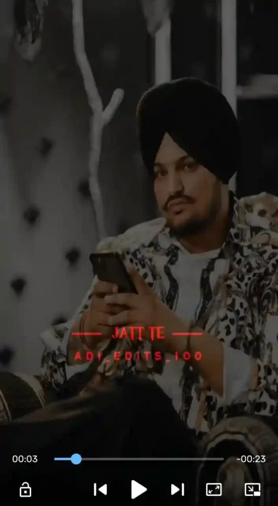 Sidhu Mousy Wala Capcut Templates